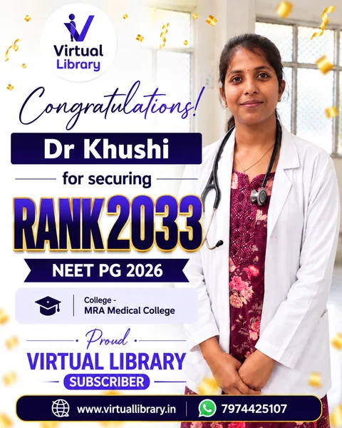 Dr. Khushi, All India Rank 2033, NEET PG 2026