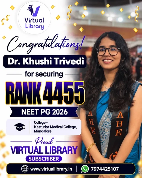 Dr. Khushi Trivedi, All India Rank 4455, NEET PG 2026