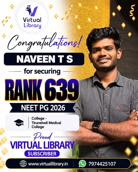 Naveen T S, All India Rank 639, NEET PG 2026